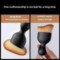 2PCS Oval Foundation Makeup Brushes - Toothbrush Shape Kabuki Brush for Liquid Foundation, Cream Blending, Contouring | Soft Syn.