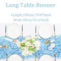 1pc Cheesecloth Table Runner Country Style Gauze Cheese Cloth Tablecloth For Wedding Bridal Shower Baby Shower Birthday Party. 