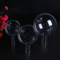 5pcs Transparent Bobo Ball with Handle, DIY Clear Plastic Fillable Ornaments Transparent Decoration Balls for Craft Packaging.