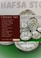 Dinner Set 44 Pieces Dinner Sets 8 Person Serving Dinnerware Set With New Luxury Design Melamine Double Glazed Dinner Plate Set High Quality Heavy Weight Double polish Oven Safe Dish Washer Safe Plates Set Dish Set Bowl Set. 