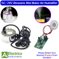 5v USB Mini Humidifier DIY Kits & 24V Ultrasonic Humidifier Mist Maker Fogger Nebulizer Water Fountain Pond Atomizer Head Air Humidifier by Electrica. 