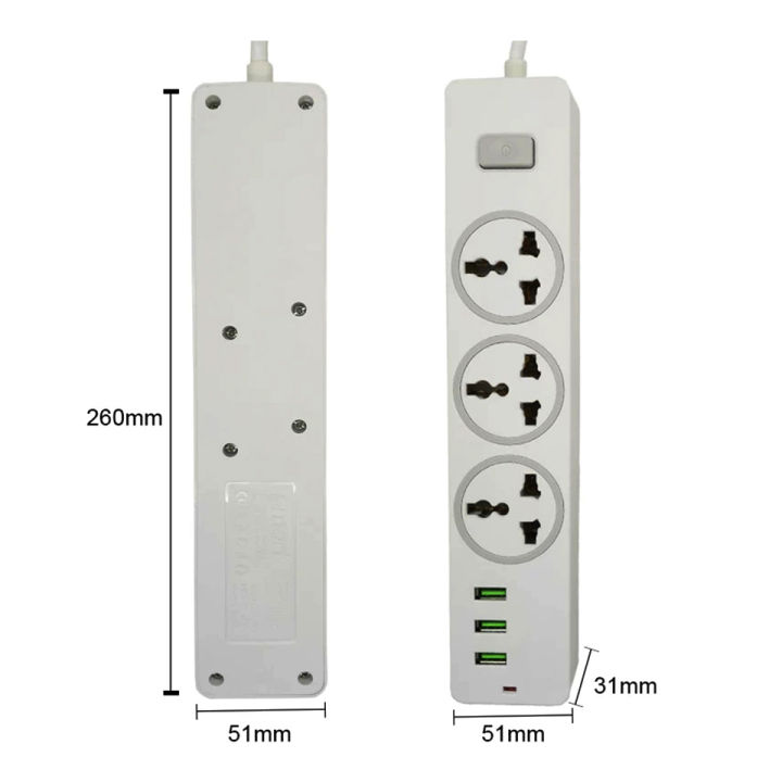 Smart%20Universal%20Extension%20Board%203%20Power%20Socket%20+%20Usb%20Ports%20Plug%20For%20Electronics%20Mobile%20Charging%20With%201.8%20Meter%20Heavy%20Duty%20Copper%20Wire%20Max%20Load%202500w%20-%20Image%206
