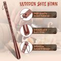54CM Durable Professional Wooden Shoe Horn Flexible Long Handle Shoehorn Useful Shoe Lifter for seniors Shoe Spoon Home Tools. 