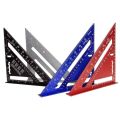 New 7Inch Triangle Ruler Measurement Tool Aluminium Alloy Carpenter Tools Inch Metric Angle Ruler Speed Square Woodworking Tools. 