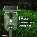 Ultrasonic Cat Repellent Dog Solar Rechargeable Animal Deterrent with PIR Motion Sensor Squirrel Scarer for Garden Pest Control. 