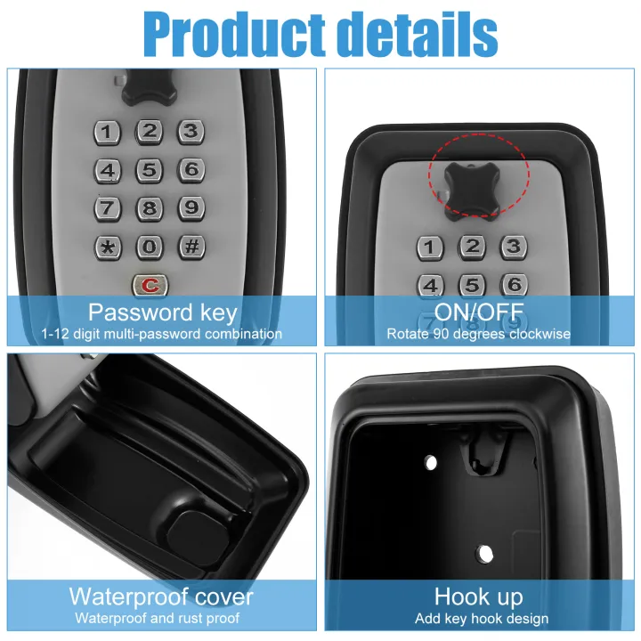 Key%20Lock%20Box%20Wall-Mount%20Secret%20Code%20Security%20Key%20Safe%20Secret%20Organizer%20Box%20No%20Key%20Home%20Office%20Weatherproof%20Safe%20Key%20Keeper%20NEW%20-%20Image%205