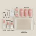 11pcs Travel Bottles Set With Storage Bag Travel Size Empty Liquid Cream Lotion Containers Fine Mist Spray Bottle Squeeze Tubes. 