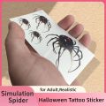 Creepy Spider Tattoo Stickers – Waterproof for Halloween Horror. 