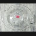1 piece bowl large size wave shaped, clear shesha, kaler glass,microwave oven save. 