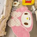 60x90cm Saniro My Melody Cartoon Carpet Kawaii Home Soft Fur Rugs Children Girls Bedroom Living Room Floor Mat Doormat Decor Toy. 