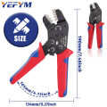 Crimping Tools For PH2.0/XH2.54/2.8/3.0/3.96/KF2510/JST Terminal SN-2549S 0.08-1.0mm²/AWG28-18  Wire Ratcheting Pliers YEFYM. 