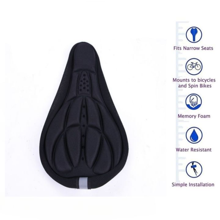 Soft%203D%20Padded%20Cycling%20Bicycle%20MTB%20Bike%20Saddle%20Seat%20Cover%20Cushion%20Sponge%20Foam%20Comfortable%20Saddles%20Mat%20Bicycle%20Accessory%20-%20Image%202