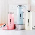 400ml Gradient Color Water Bottle with Straw | Double-layer Plastic & Glass | BPA-Free | Portable for Outdoor Fitness. 