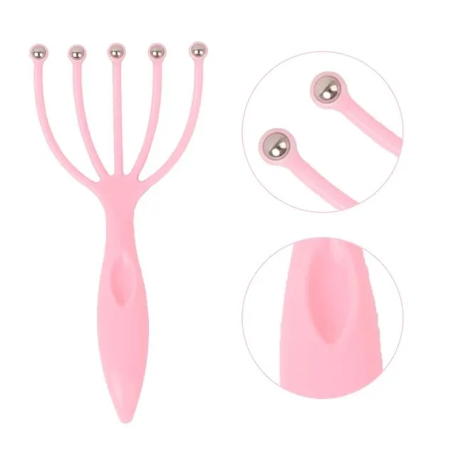 Head%20Massager%20Scalp%20Neck%20Comb%20Roller%20Five%20Finger%20Claws%20Steel%20Ball%20Hand%20Held%20Relax%20Octopus%20Head%20Massager%20-%20Image%204