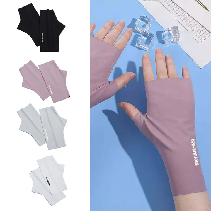 1Pair%20Fingerless%20Sunshade%20Gloves%20Summer%20Sunscreen%20UV%20Protection%20Multicolor%20Gloves%20For%20Woman%20Breathable%20Driving%20Gloves%20Gifts%20-%20Image%204