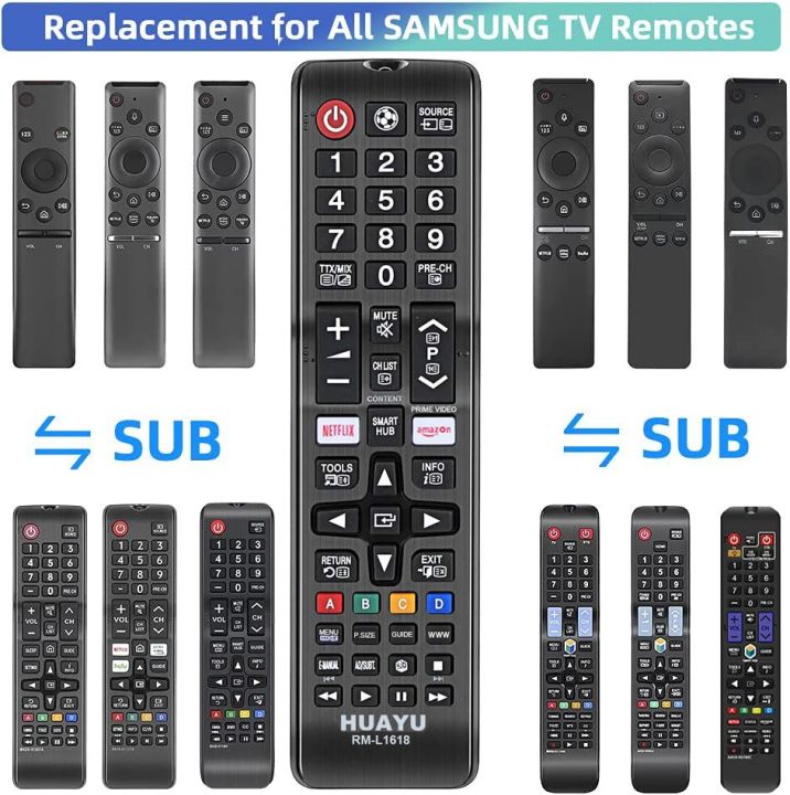 Universal%20IR%20Remote%20Control%20for%20All%20Samsung%20BN59-013115A%20BN59-0130A%20BN59-01199F%20BN59-01315J%20Smart%20TV-%C2%A0HUAYU%20RM-L1618%20-%20Image%202