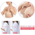 Women push up bras self adhesive silicone strapless invisible bra reusable sticky breast lift tape rabbit nipple cover bra pads. 