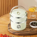 Miyo food Bento stainless steel bento box Portable 2 layer 3 layer 4 layer. 