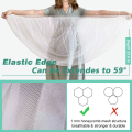 Portable Mini Crib Mosquito Net with Elastic Edge Fine Mesh Washable Bug Net Cover for Stroller And Bassinet.
