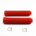 30mm Front Fork Motorbike Red Rubber Boot Universal Dust Jacket Cover Dirt Bike. 