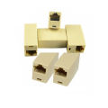 10PCS RJ45 Female to Female Ethernet Cable Joiner Network Lan Connector New. 