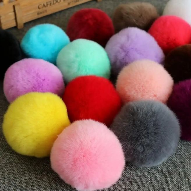 Soft Fluffy Key Chain Hot Selling Best Gift For Girls Women For HandBag Key Rings