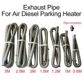 Air Diesel Parking Heater Stainless Steel Exhaust Pipe Tube Gas Vent Hose 60cm 100cm 120cm 150cm 200cm 250cm 300cm For Car Etc. 
