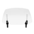 Motorcycle Windshield Extension Windscreen Deflector Adjustable Clip-on Windshield Universal. 