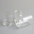 2 x Transparent 50ml 80ml 100ml 150ml Big glass bottle with wood cork  5oz empty corked glass jar Display Containers. 