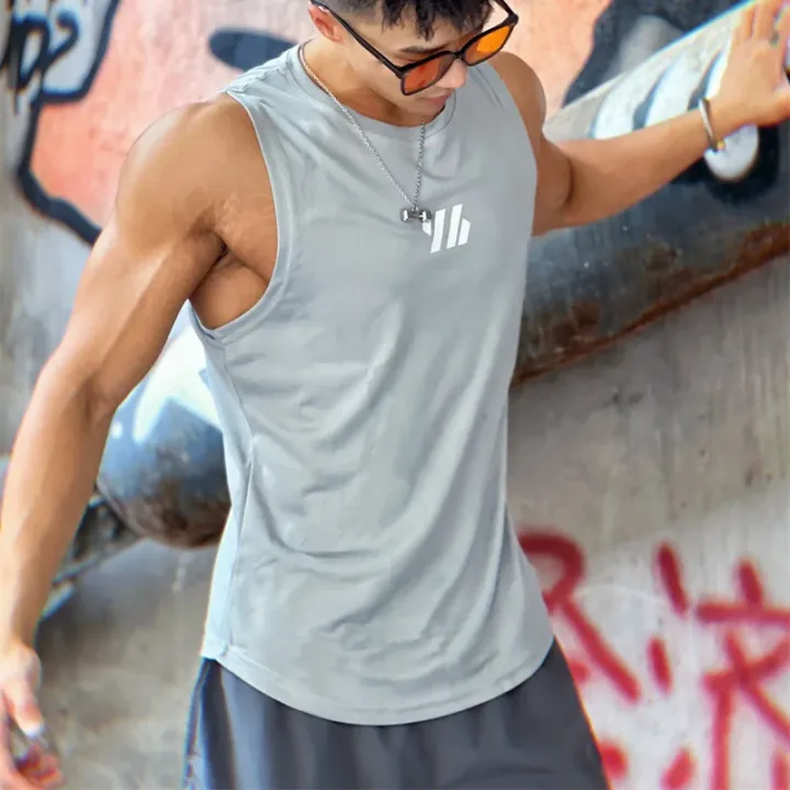 Summer%20Men's%20Gym%20Tank%20Top%20Fitness%20Training%20Clothing%20Quick-drying%20Loose%20Bodybuilding%20Sleeveless%20Shirt%20Men%20Fashion%20Basketball%20Vest%20-%20Image%205