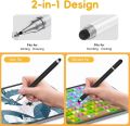2 in 1 Universal Stylus Pen For Tablet Mobile Android IOS Phone iPad Accessories Drawing Tablet Pens Capacitive Screen Touch Pen.