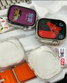 i50 Suit Max 11 in 1 set 2 smart watch Ultra 2 & watch 9 | with 7 Different straps and 2 Watch Cover | Bluetooth and Touch smart watch. 