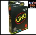 UNO BLACK(minimalista).A new version of uno.An amazing card game.Also the card is very premium.. 