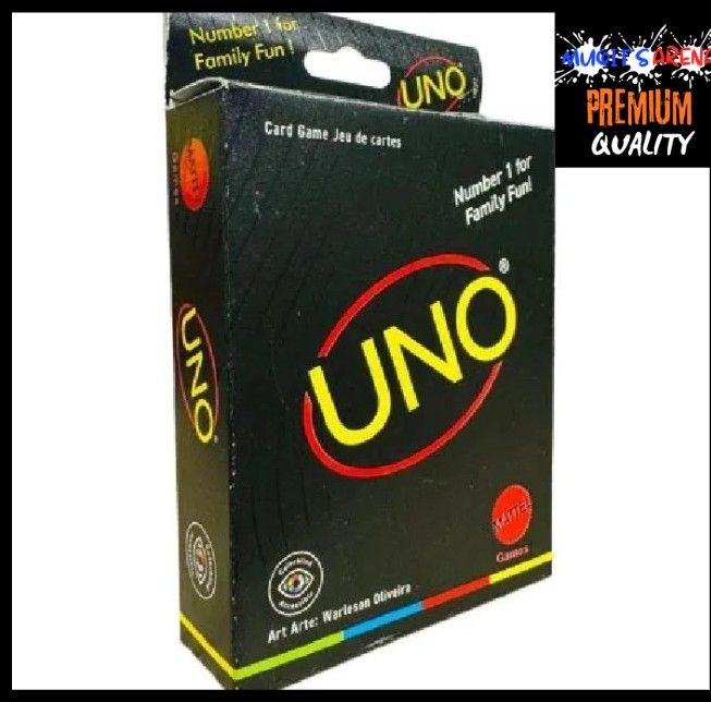 UNO BLACK(minimalista).A new version of uno.An amazing card game.Also the card is very premium.