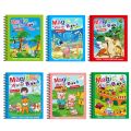 Magic Water Coloring Book for Kids Reusable Magic Water Quick Dry Book Water Coloring Book Doodle with Magic Pen Painting Board for Children Education Drawing Pad (Random Design) , Homeducts 01. 