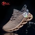YRZL Men Sports Running Black Jogging Shoes Casual Sneakers Outdoor Breathable Mesh Women Light Shock-absorption Sneakers Men. 