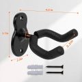 Guitar Hanger Wall Mount, Black Walnut Wood Guitar Hanger Mount, Guitar Holder Hook for Acoustic Electric Guitar Bass Ukulele. 