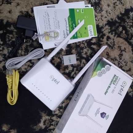 Dlink PTCL Router N300 Double Antina WAN Port with all accessories