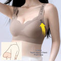 Bust Minimizing Seamless Thin Bra Large  Size Tank Style Side Smoothing Anti-Sagging Close-Fitting Comfortable Wear. 