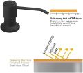 sink soap dispenser black color for kitchen elegant and modern design life hack product. 