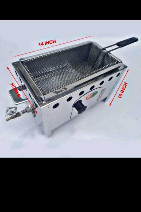 deep fryer 4 litre for chicken and chips stainless steel gas fryer