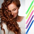 6pcs Spiral Rod Plastic Curling Perm Rod Hair Rollers. 