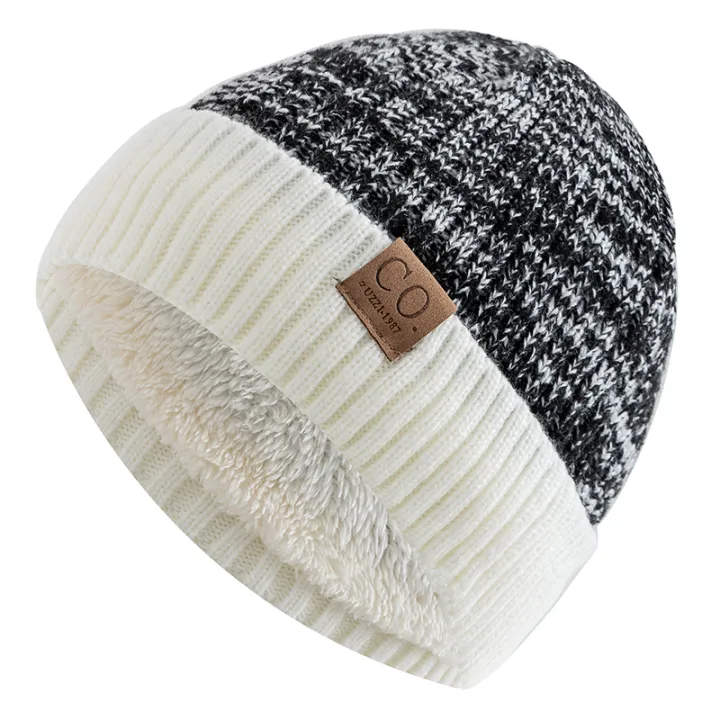 New%20Unisex%20Two-Tone%20Winter%20Hats%20Add%20Fur%20Lined%20Men%20And%20Women%20Fashion%20Warm%20Beanie%20Cap%20Casual%20Winter%20Knitted%20Hats%20-%20Image%202