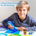3D Printing Pen Silicone Mat DIY Creative Drawing Template Pad With Heat-proof Finger Sleeve Art Tools   for Kids. 