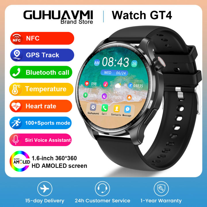 For Huawei GT4 PRO Smart Watch Men Watch 4 Pro AMOLED HD Screen ...