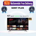 SONY PLUS 43 android version 11 Ram 2GB/16GB SMART HD TV with Free Delivery.