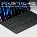 Smart PIN Plug&Play Magic Keyboard Case For iPad Pro 11/12.9/13 M4 M3 M2 Air 4/5/6/7 10.9 Multi-touch Pogo Pin Reverse Charging. 