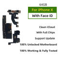 Unlocked For iPhone XR XS Motherboard Free Clean iCloud Support update For iphone X XS Max With/No Face ID Logic board MainBoard. 