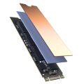 TEUCER M.2 Copper Heatsink NVMe 2280 SSD Copper Cooler Solid State Disk Radiator with Thermal Silicone Pad for Laptop Desktop.