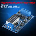 DC 5V-36V Trigger Cycle Delay Timer Switch Turn On Off Relay Module with LED Display Adjustable Timer Module. 